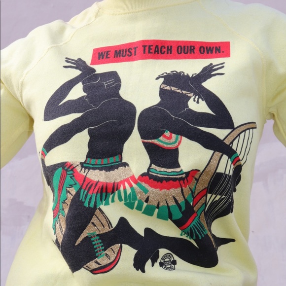 “We Must Teach Our Own” Vintage Sweatshirt - Picture 4 of 4